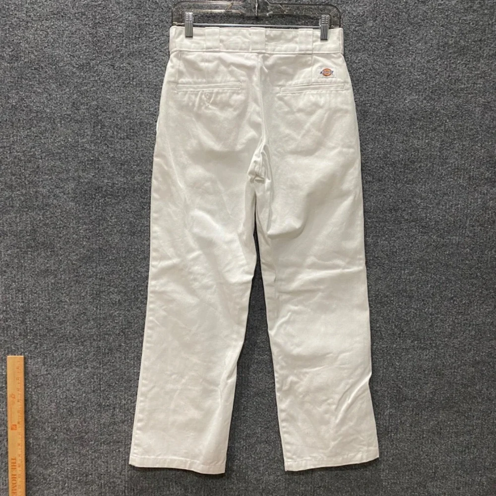 Dickies 874 Original Fit Work Pants Mens 29x30 White Straight Leg Chino 29x29